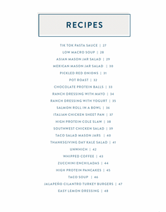 IG recipe + Protein e-book Bundle